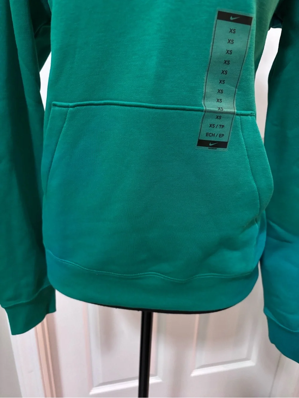 Nike Women's Green Quarter-Zip Pullover Sweatshirt